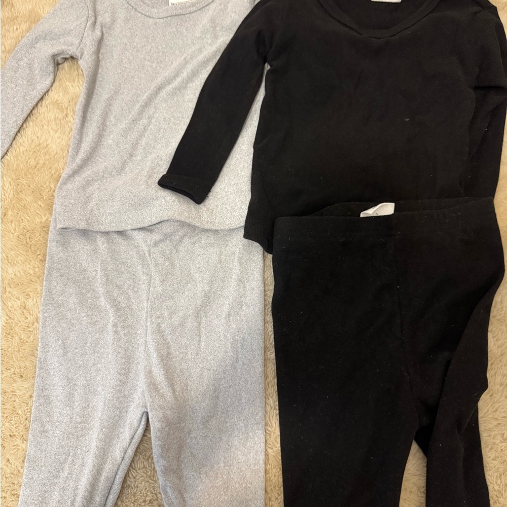 SHEIN Kids Matching Set - Black and Gray